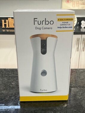 Furbo Dog Camera - White with Wood Accent
